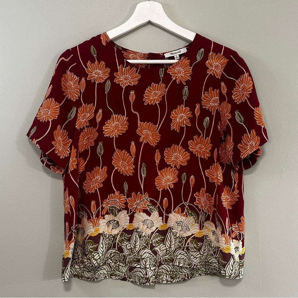 Madewell - Silk Button Back Top